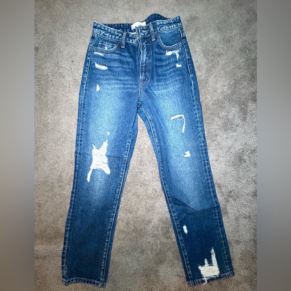 Vervet distressed medium wash jeans